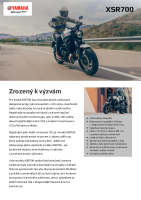 Yamaha XSR700 - brozura 2022 SK-2